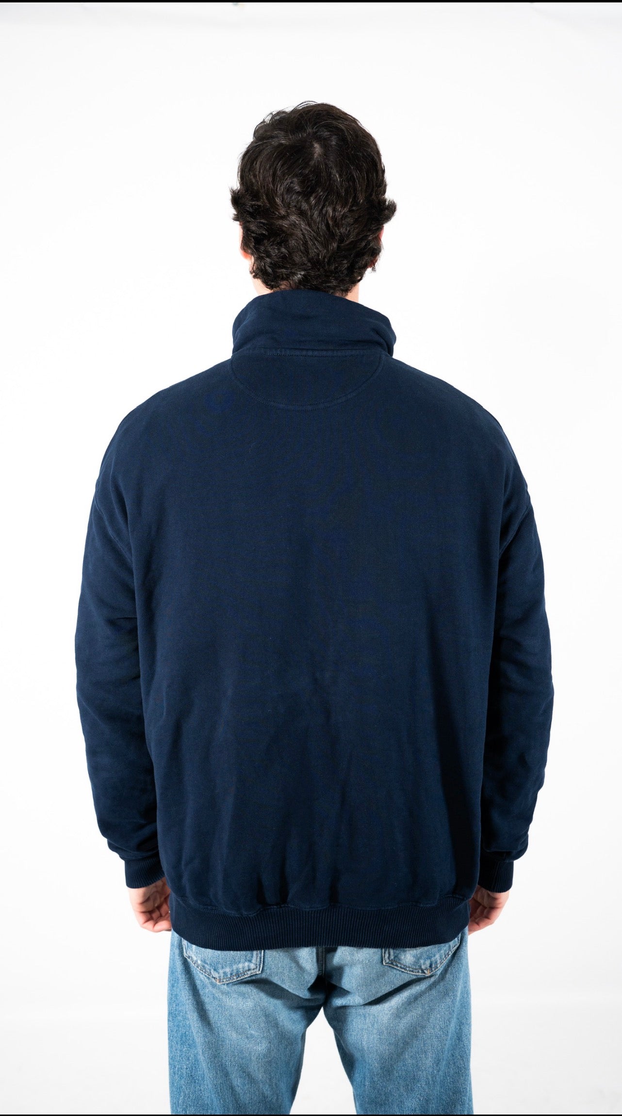 JERSEY MEDIA CREMALLERA NAVY