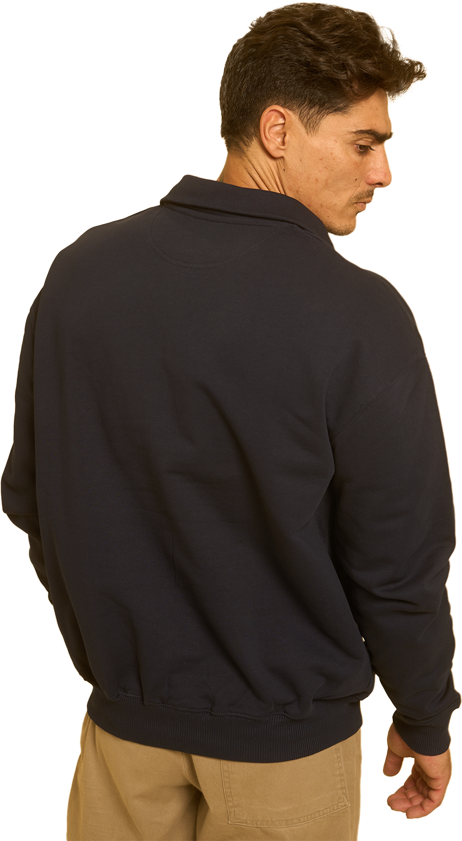 JERSEY MEDIA CREMALLERA NAVY