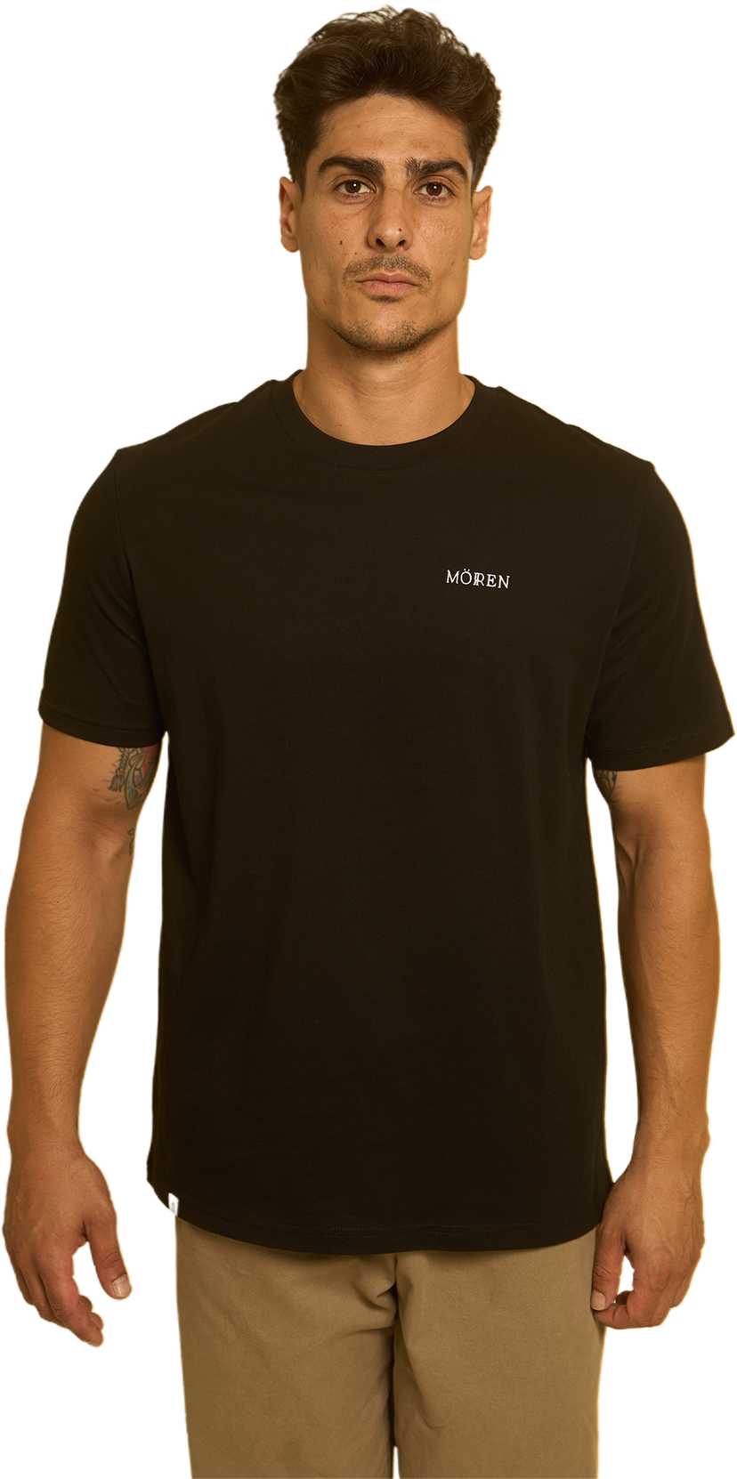 CAMISETA REGULAR BORDADO NEGRA