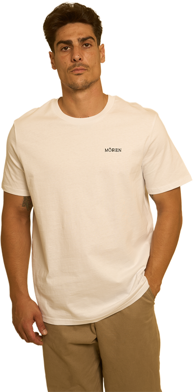 CAMISETA REGULAR BORDADO BLANCA
