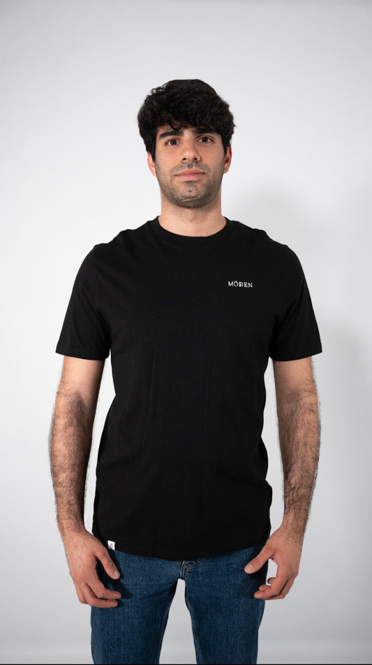 CAMISETA REGULAR BORDADO NEGRA