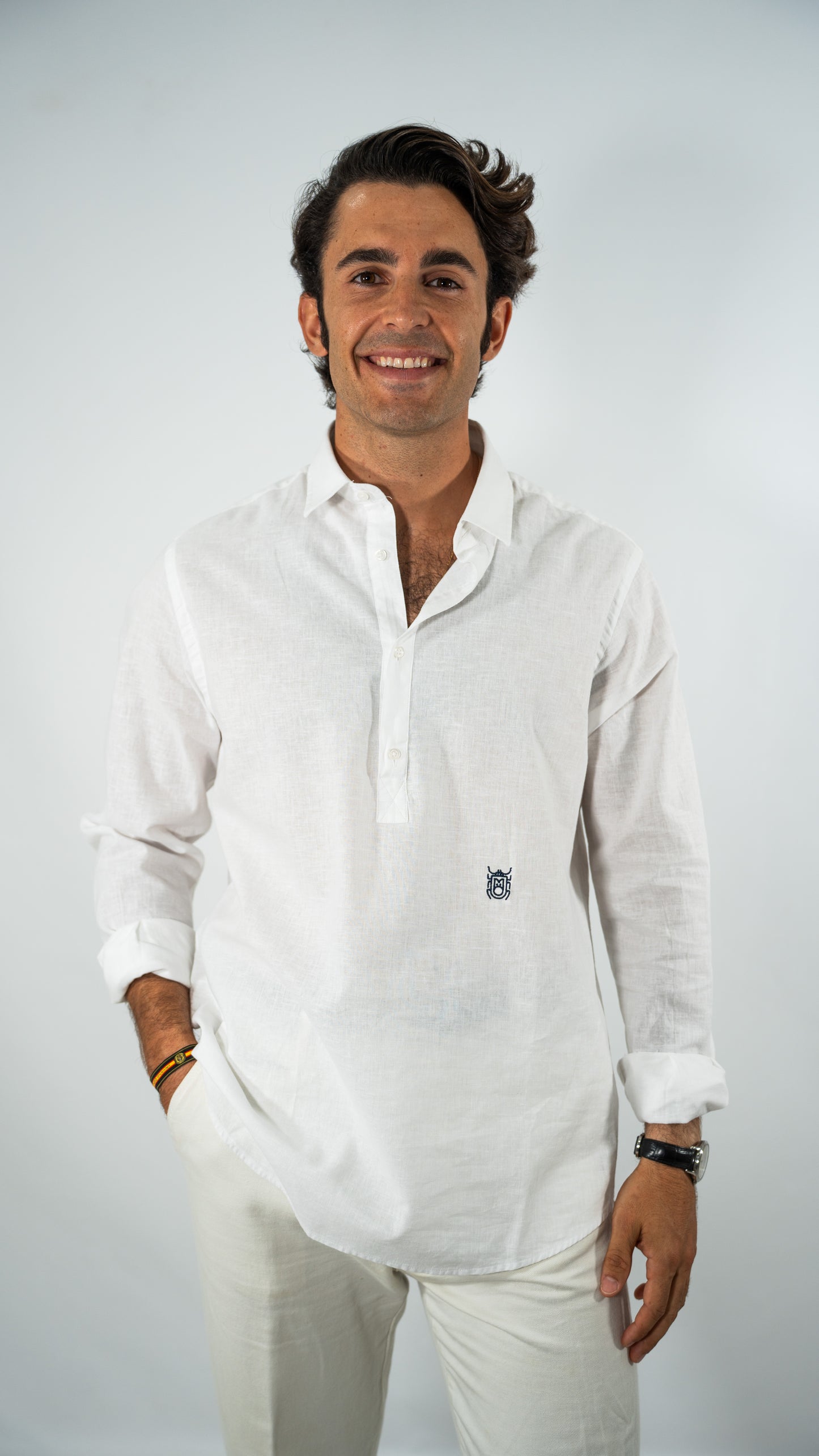 POLERA DE LINO BLANCO SAL