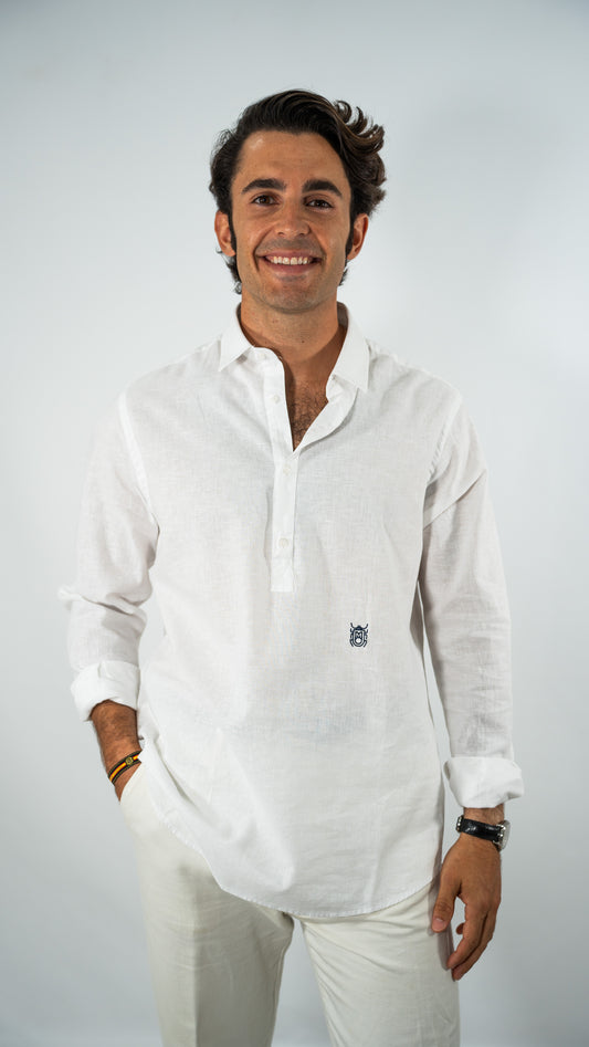 POLERA DE LINO BLANCO SAL