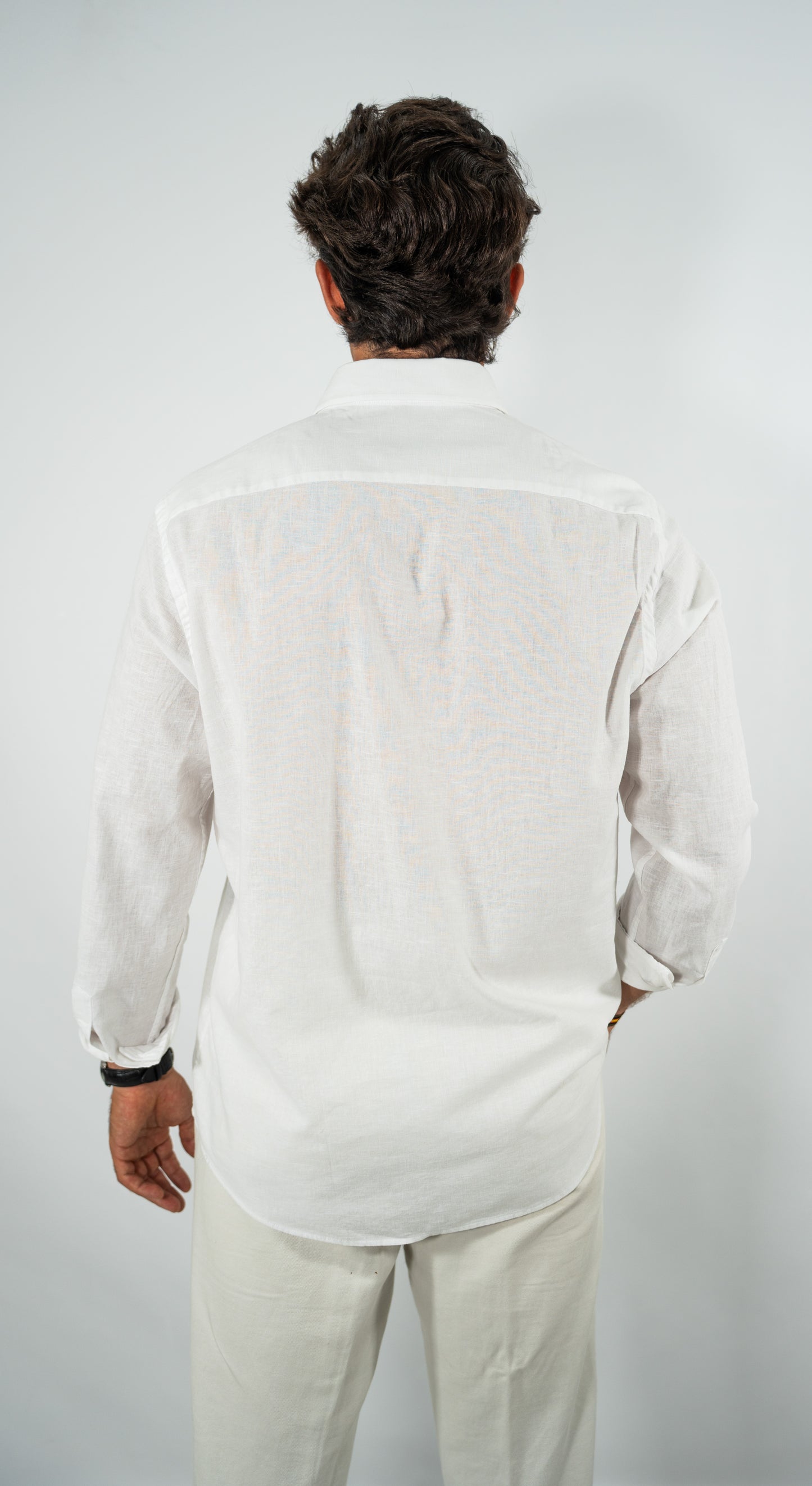 POLERA DE LINO BLANCO SAL