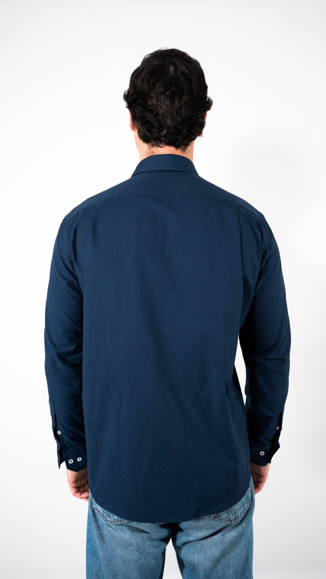 CAMISA OXFORD AZUL MARINO