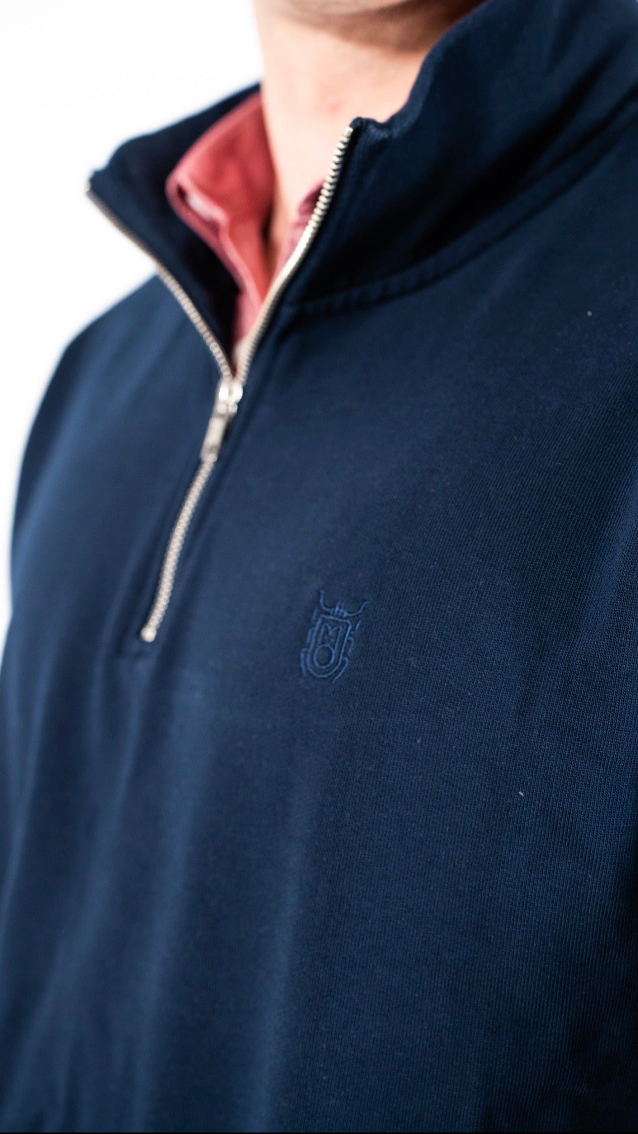 JERSEY MEDIA CREMALLERA NAVY