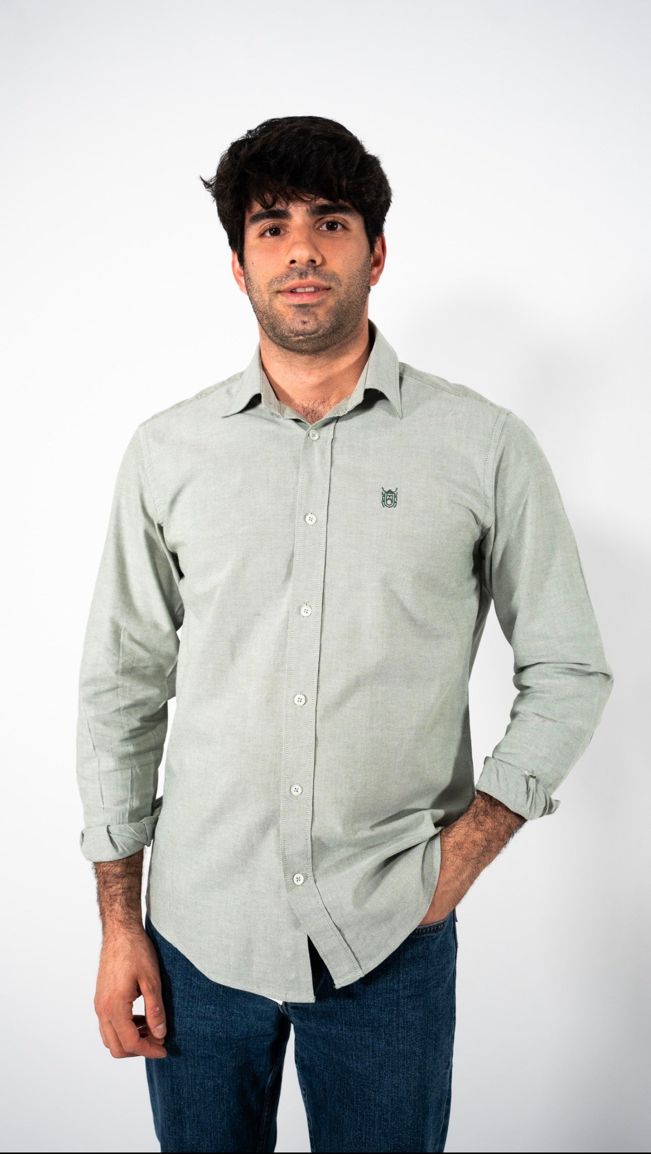 CAMISA OXFORD VERDE SALVIA