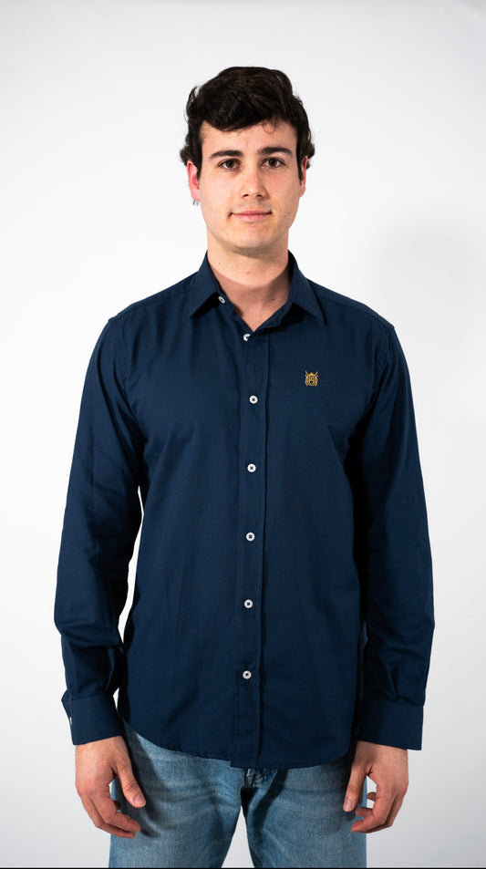 CAMISA OXFORD AZUL MARINO