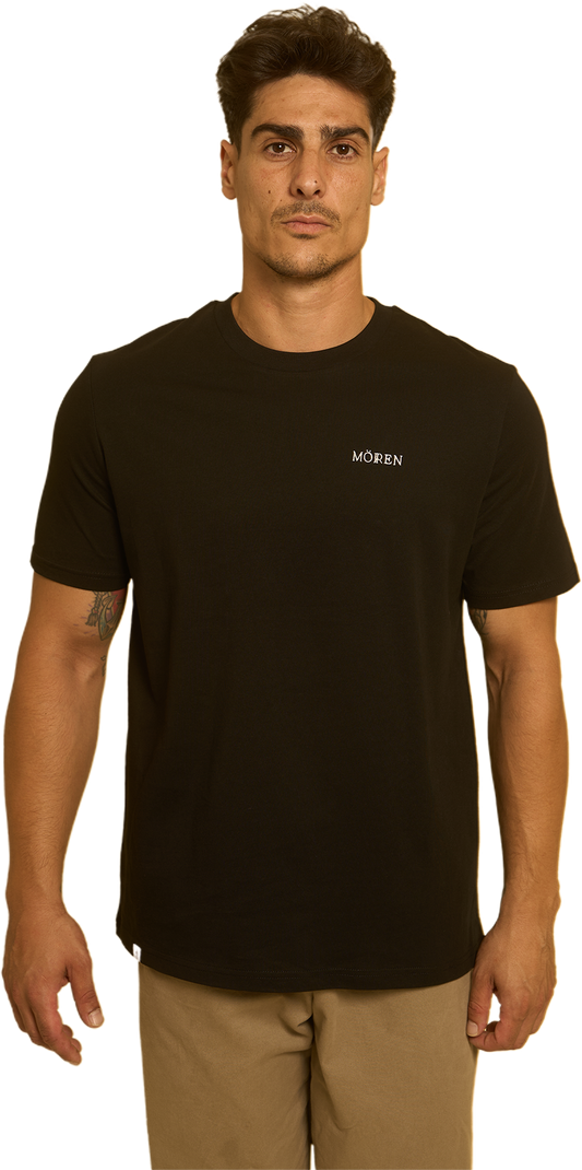 CAMISETA REGULAR BORDADO NEGRA