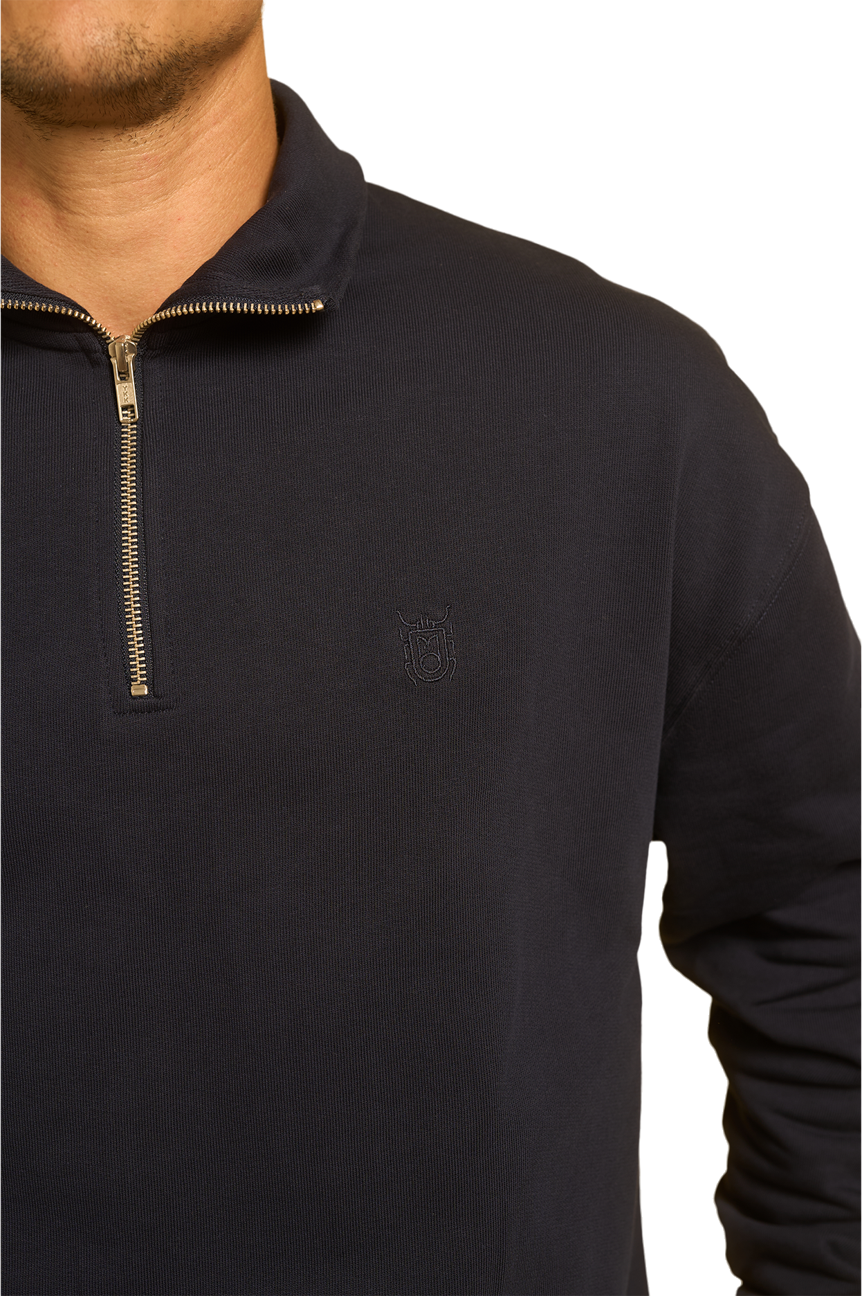 JERSEY MEDIA CREMALLERA NAVY